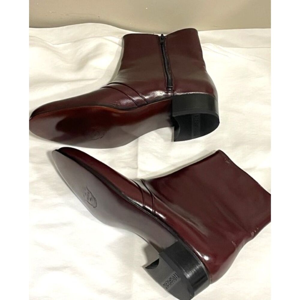 NWOT Florsheim Gorgeous, Burgundy Leather Ankle Boots, Never Worn!! Size 7